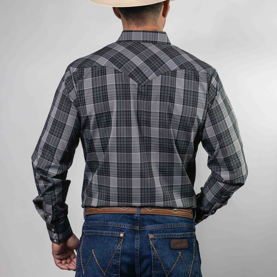 Camisa Hannover Cuadros Ch Ng/Gr Xls