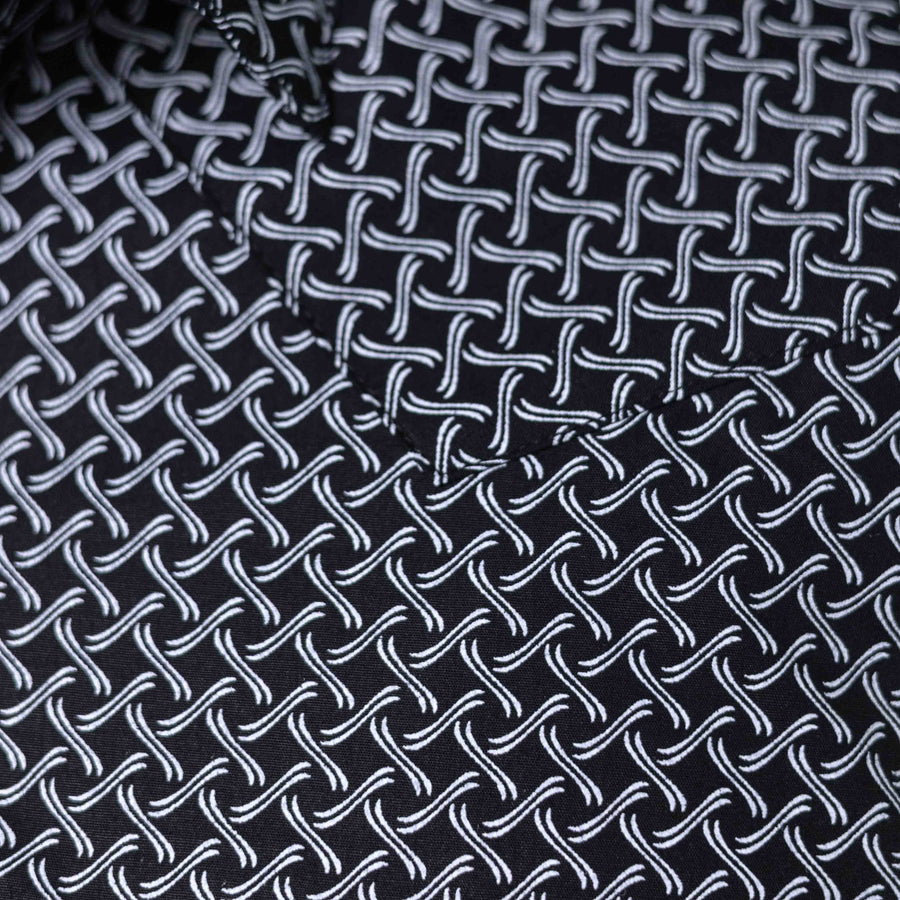 Camisa Hannover Estampada Negro/Blanco