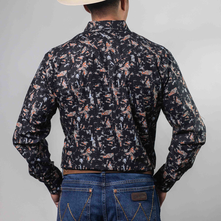 Camisa Hannover Estampada Negro