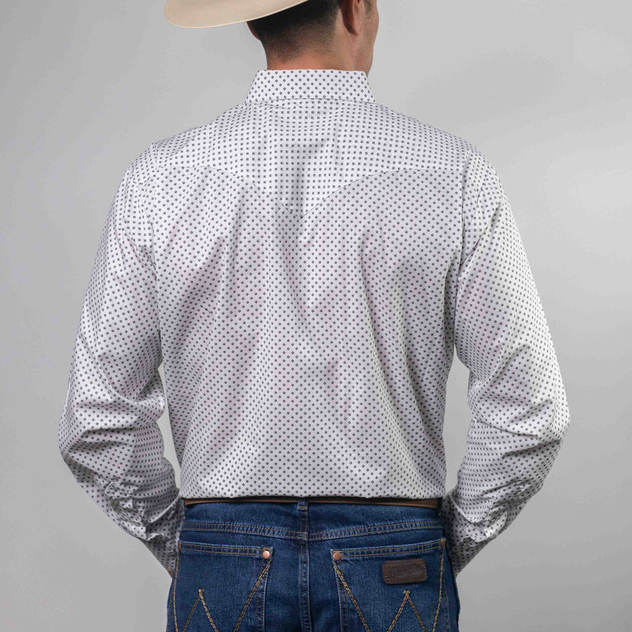 Camisa Hannover Estampada Blanco/Romb