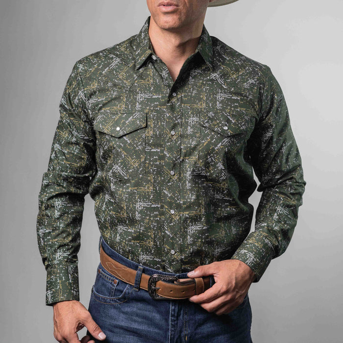 Camisa Hannover Estampada Verde