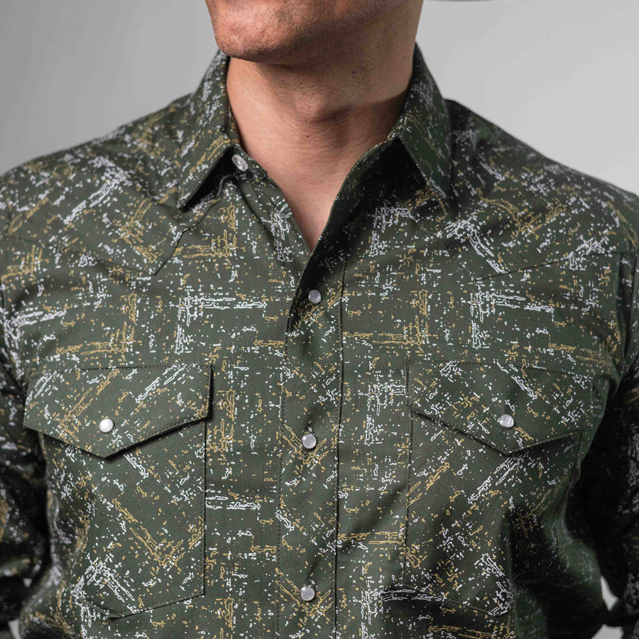 Camisa Hannover Estampada Verde