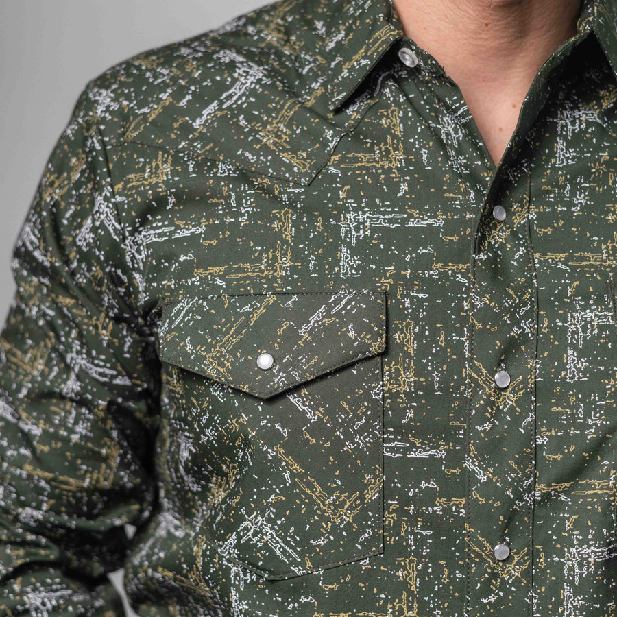 Camisa Hannover Estampada Verde