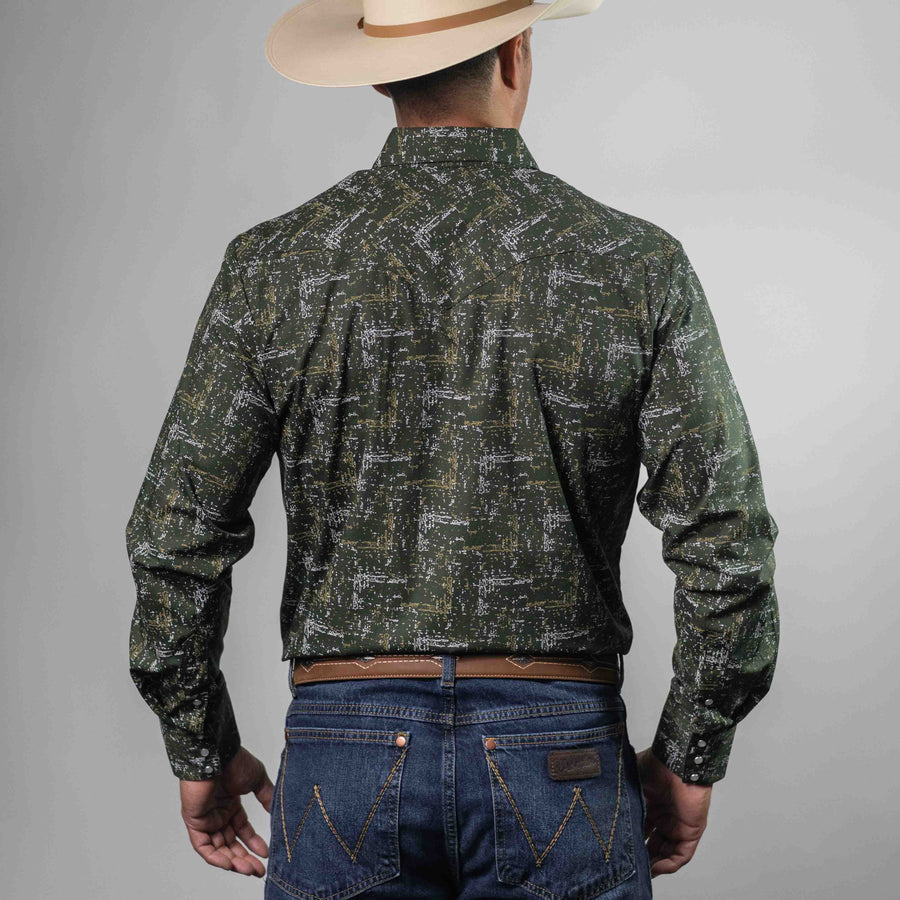 Camisa Hannover Estampada Verde