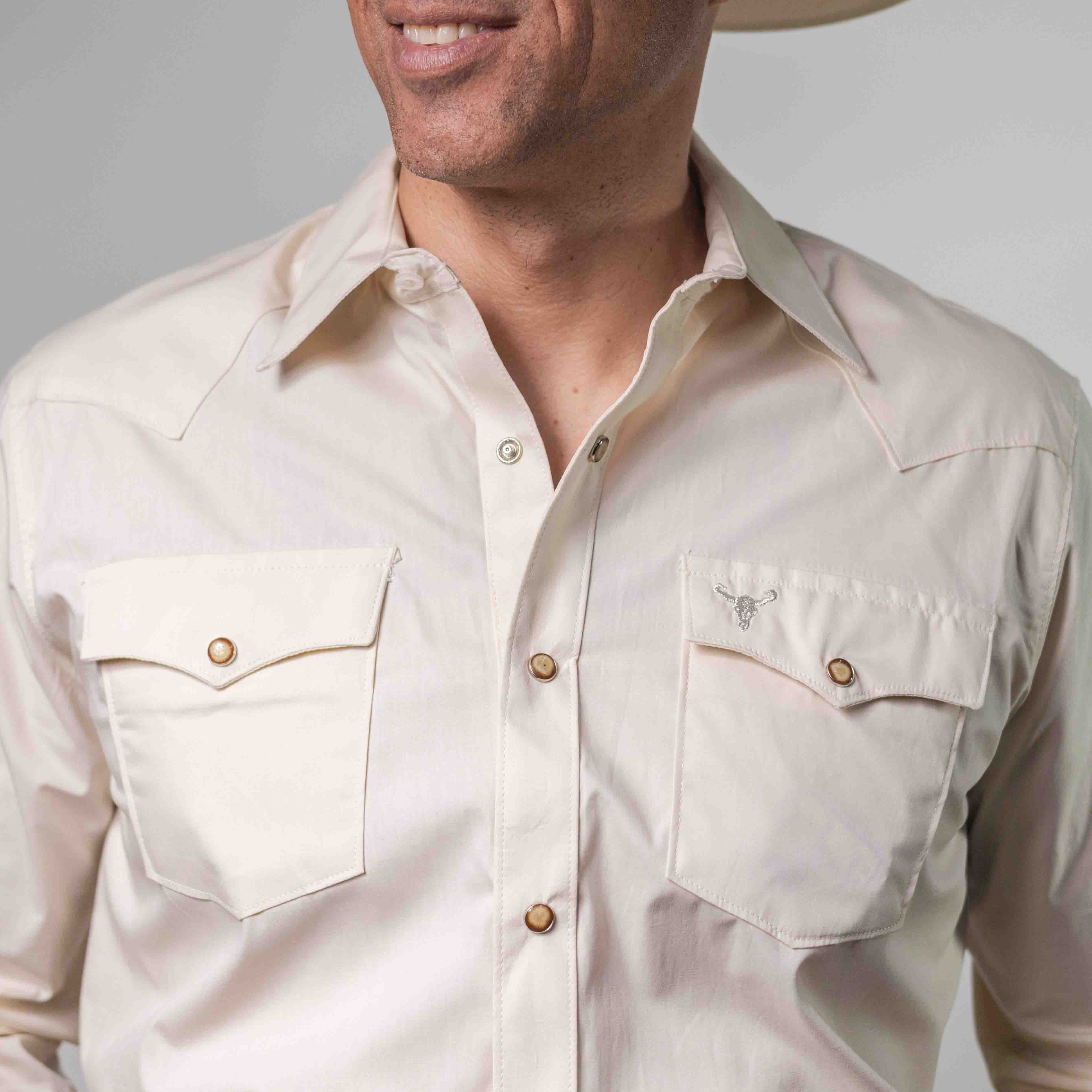 Camisa Cactus Lisa Hueso 115
