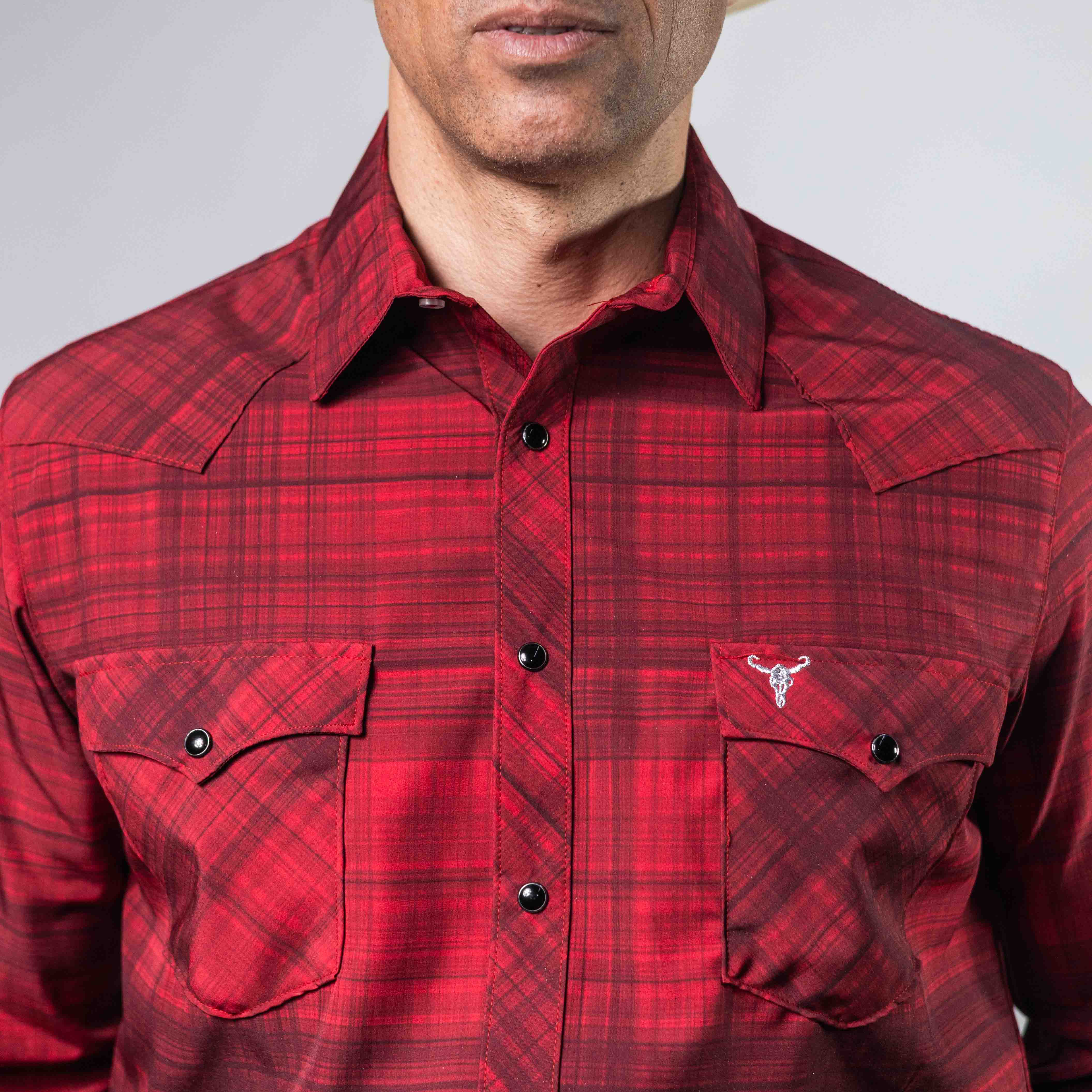CAMISA CACTUS CUA ROJO/NEGRO XLS