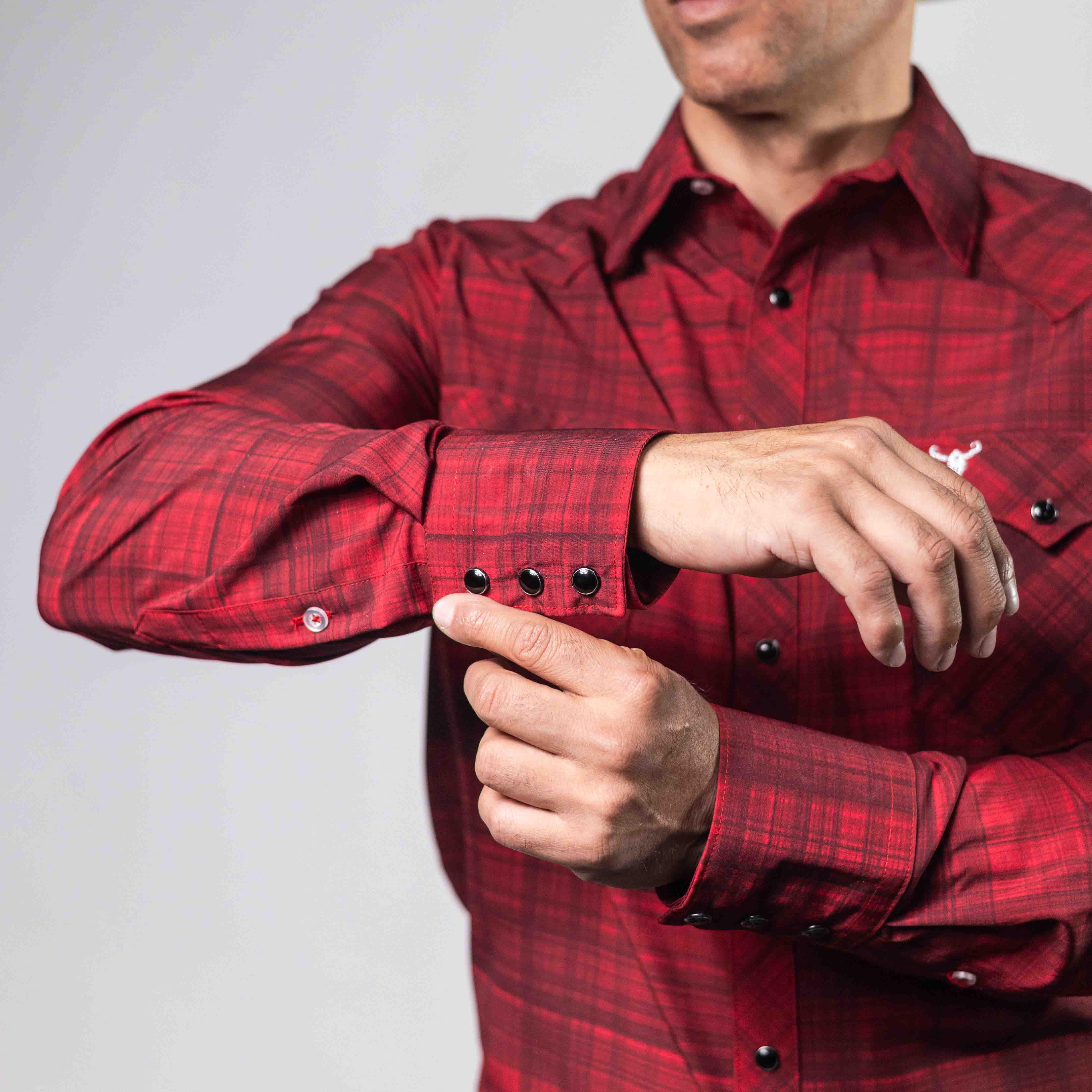 CAMISA CACTUS CUA ROJO/NEGRO