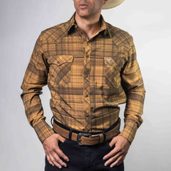 CAMISA CACTUS CUA OCRE/NGRO XLS