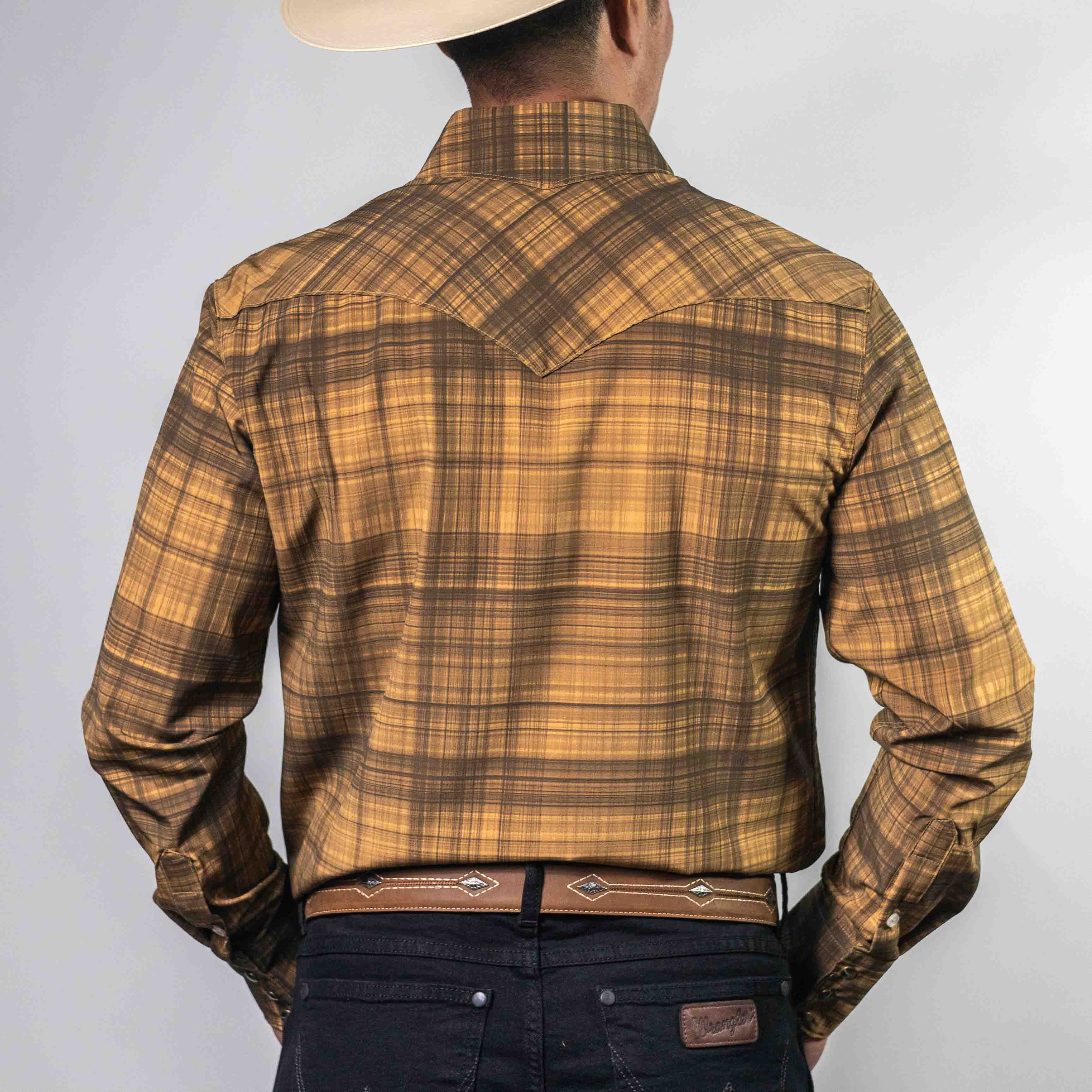 CAMISA CACTUS CUA OCRE/NGRO