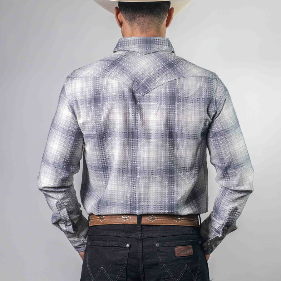 Camisa Cactus Cuadros Gris/Blanco