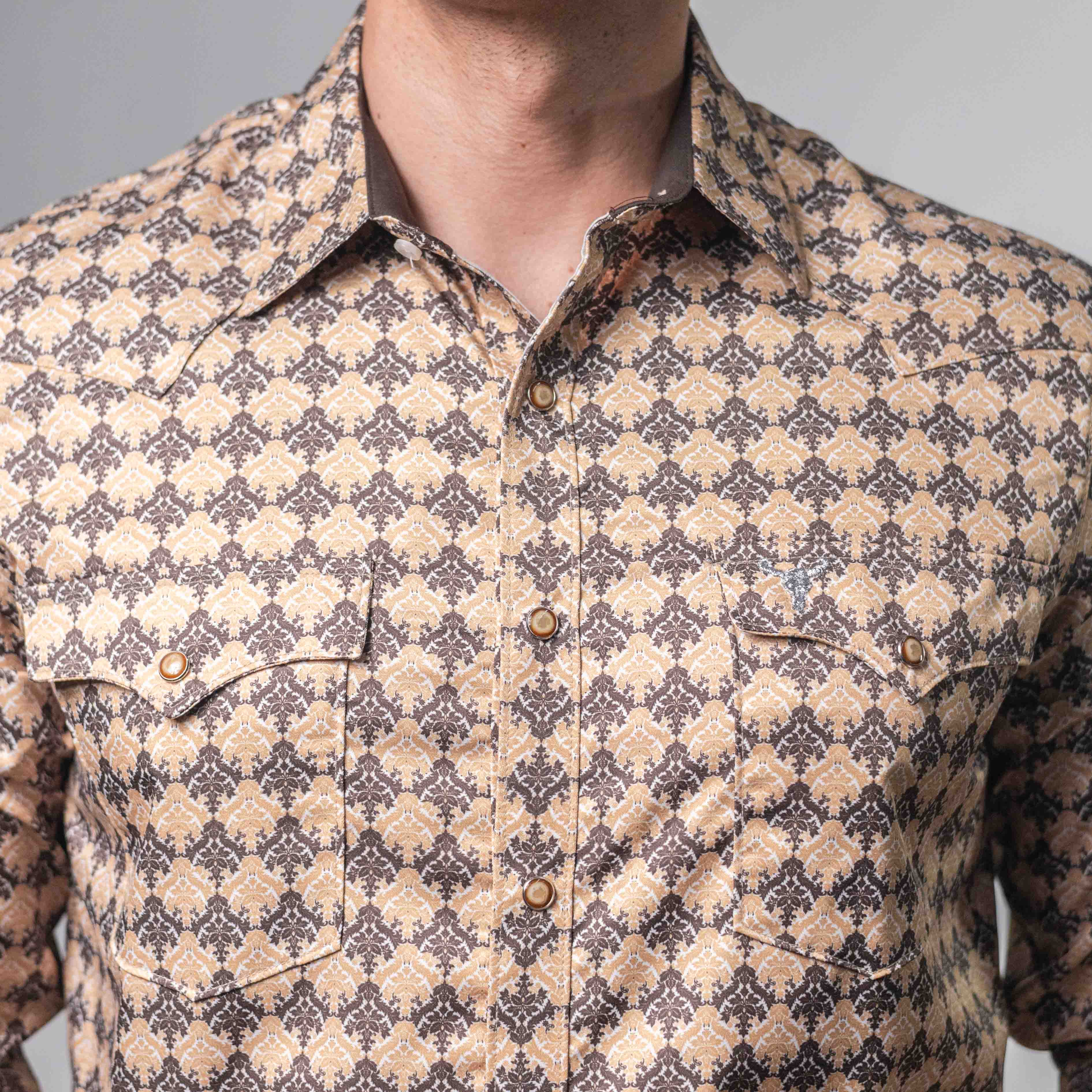 CAMISA CACTUS EST BEIGE /CAFÉ XLS