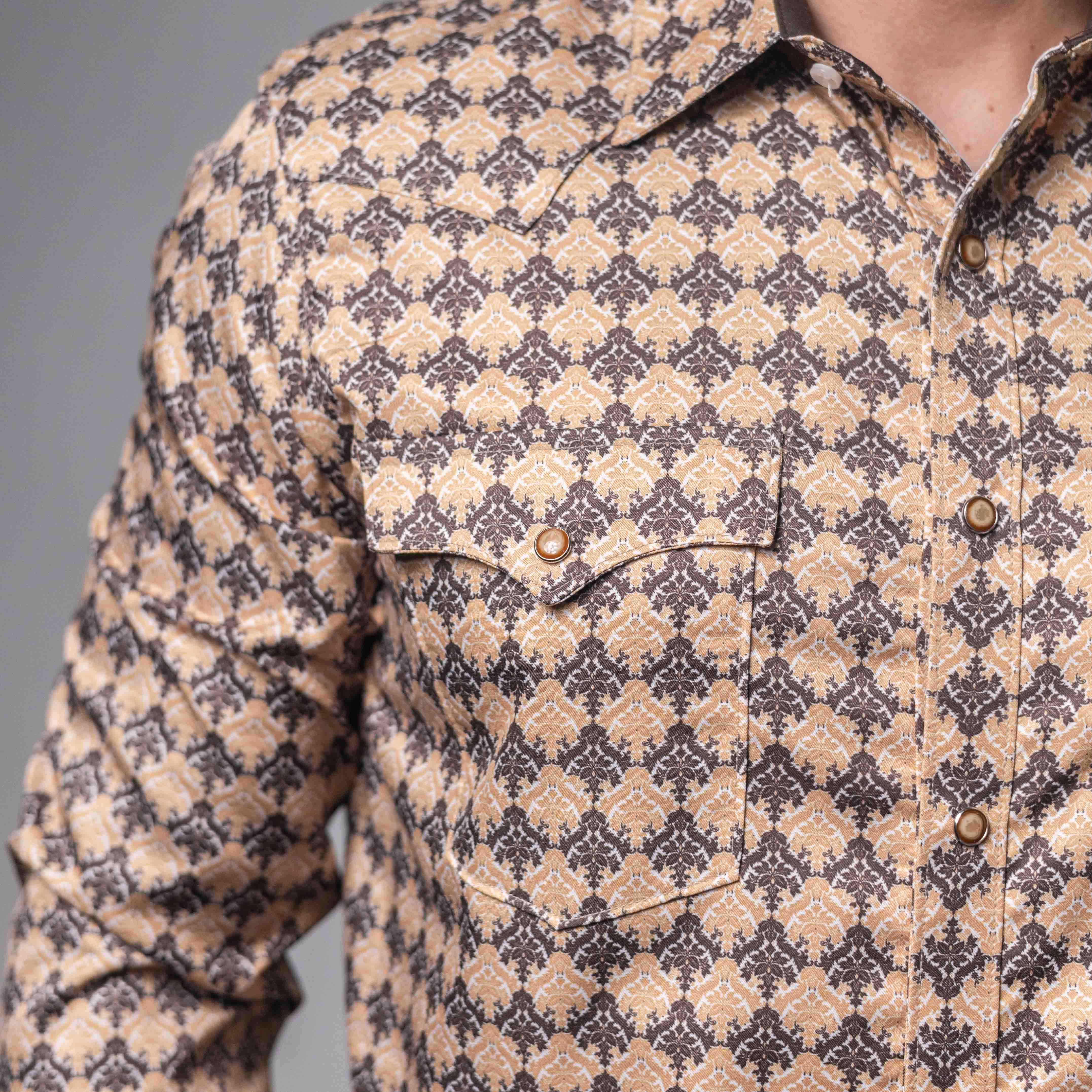 CAMISA CACTUS EST BEIGE /CAFÉ