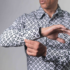 CAMISA CACTUS EST BLANCO/NEGRO