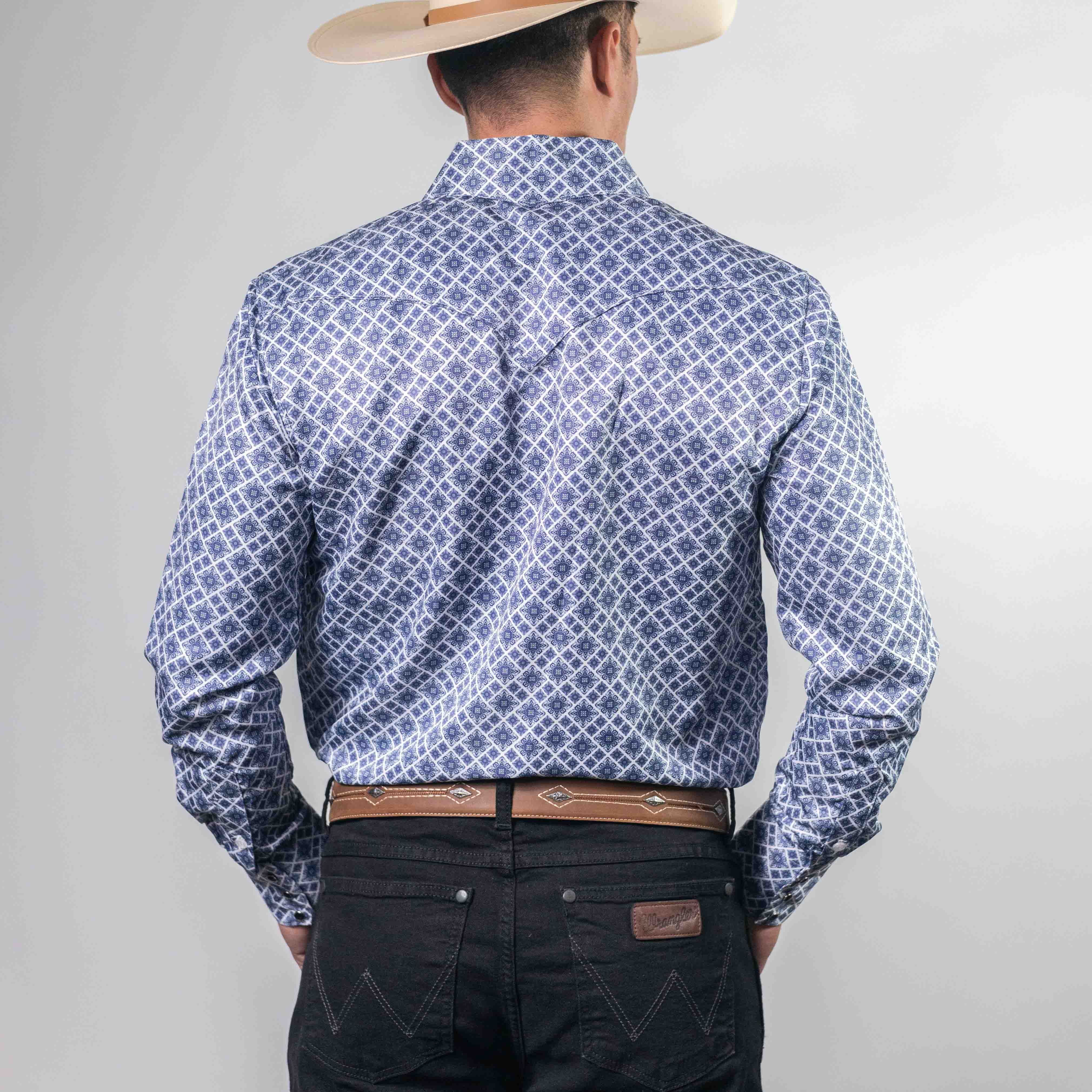 CAMISA CACTUS EST TAL AZUL/BCO XLS