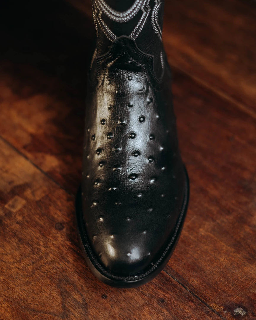 Bota Tejano Ave Print Ranch Negro 057
