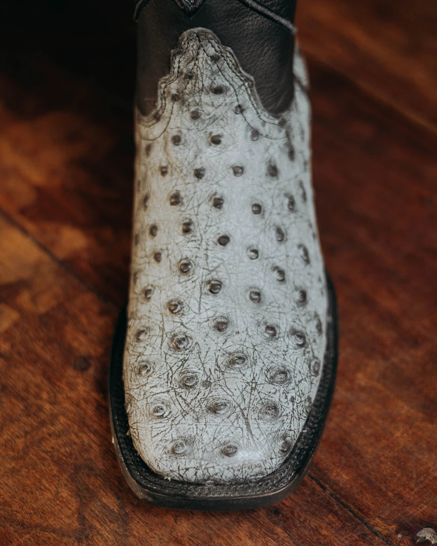 Bota Tejano Ave Print Ranch Gris 059