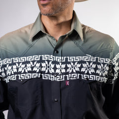 CAMISA FAR WEST EST LINEA VERDE/AZUL