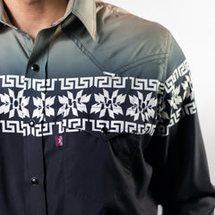 CAMISA FAR WEST EST LINEA VERDE/AZUL