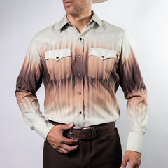 CAMISA BOCHI EST DEGRADADA BEIGE/CF