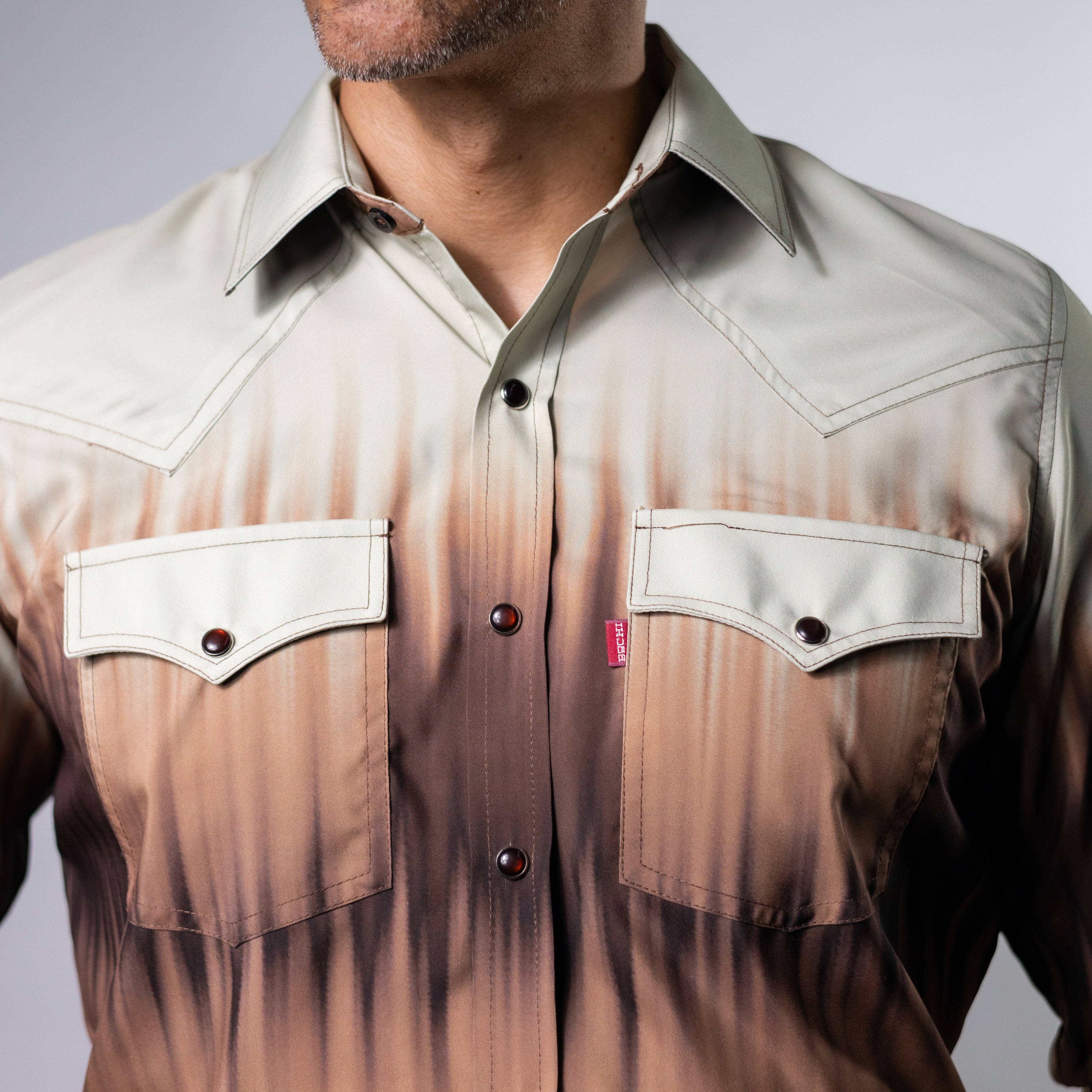 CAMISA BOCHI EST DEGRADADA BEIGE/CF