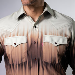 CAMISA BOCHI EST DEGRADADA BEIGE/CF