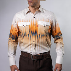 CAMISA BOCHI EST DEGRADADA BEIGE/NAR
