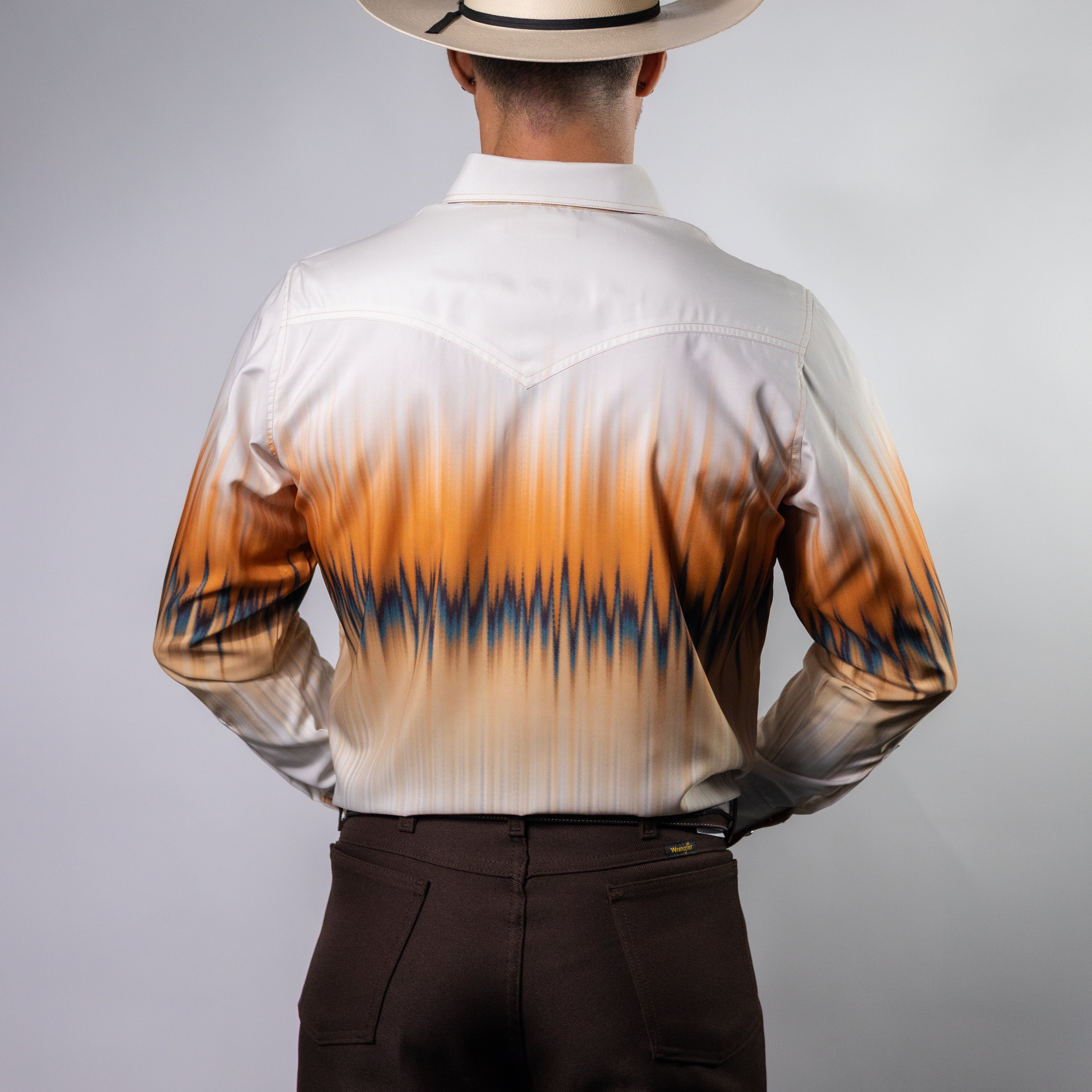 CAMISA BOCHI EST DEGRADADA BEIGE/NAR