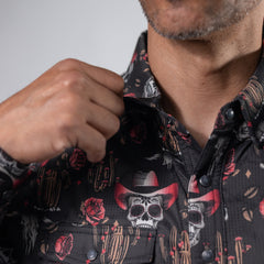 CAMISA ROCK&ROLL PERFORMANCE EST SKULL NG
