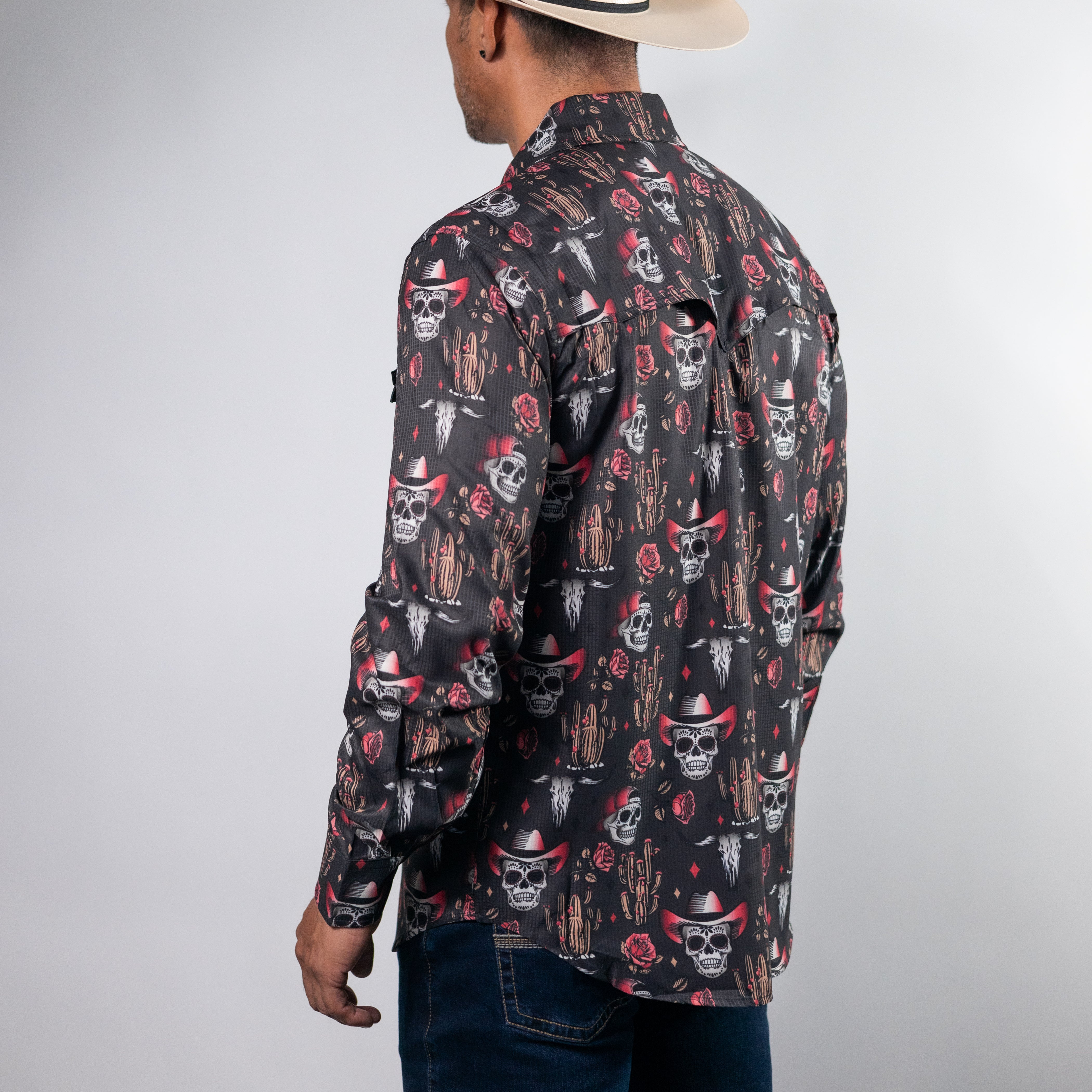 CAMISA ROCK&ROLL PERFORMANCE EST SKULL NG