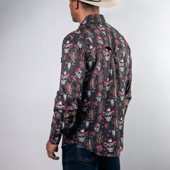 CAMISA ROCK&ROLL PERFORMANCE EST SKULL NG