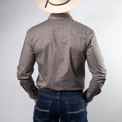 CAMISA ROCK&ROLL EST GEO DRK BROWN