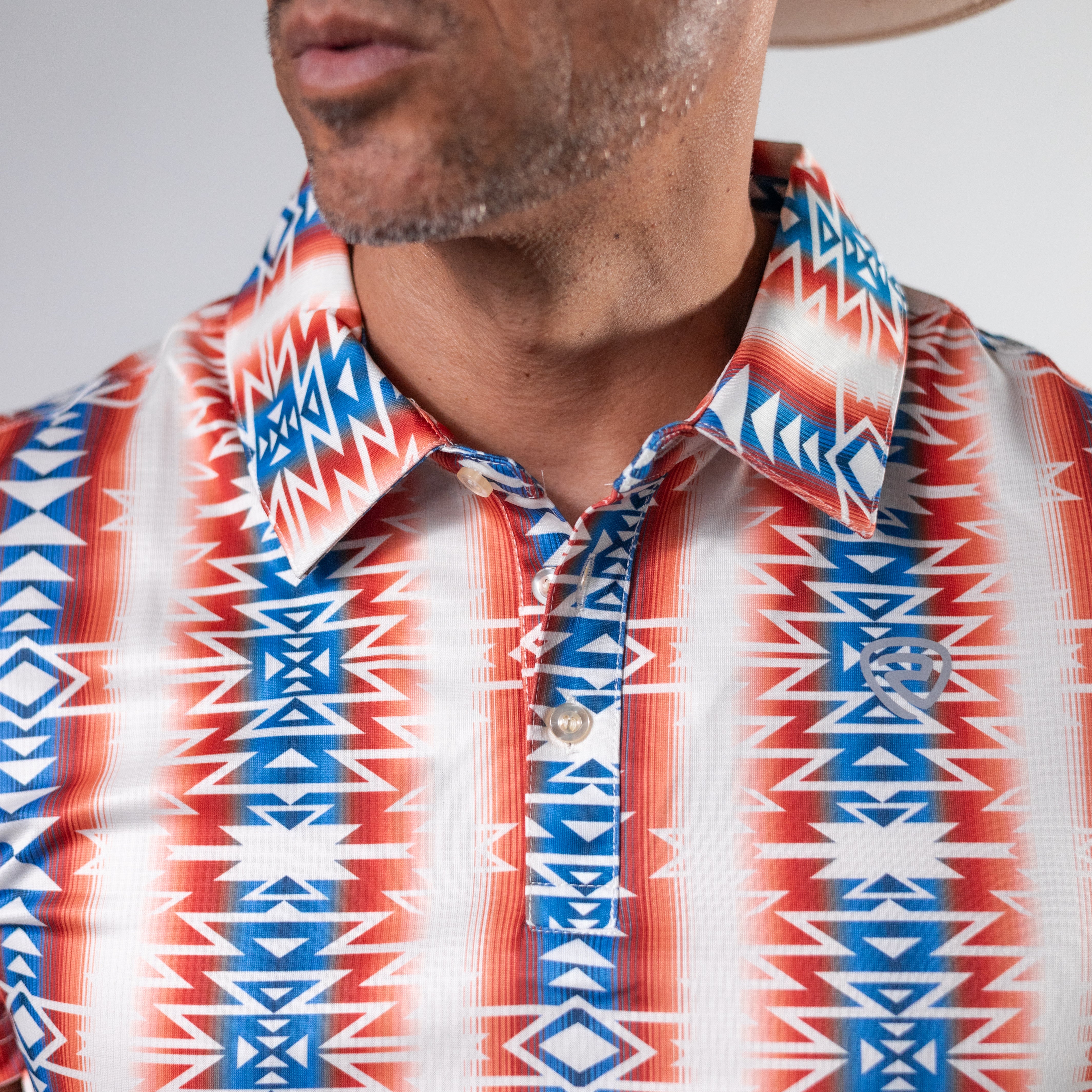 Camisa Polo Rock&Roll Estampada Aztec Multicolor