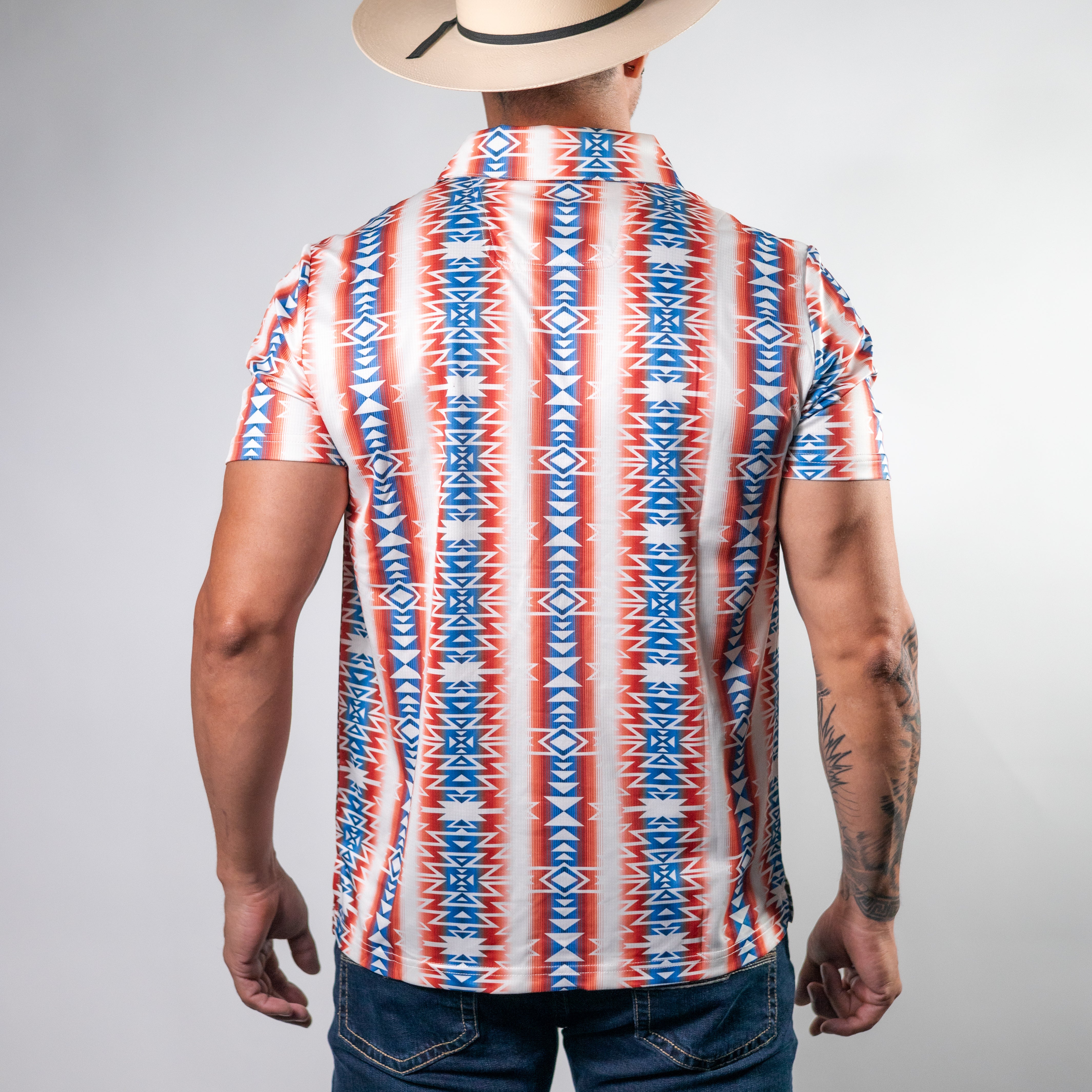 Camisa Polo Rock&Roll Estampada Aztec Multicolor