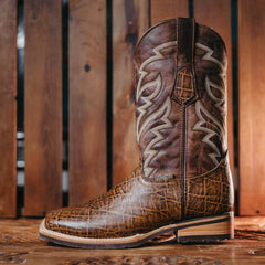 Bota Tejano Style Mamut Print Shedron 050