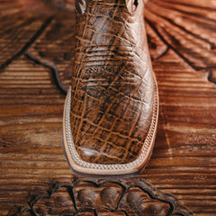 Bota Tejano Style Mamut Print Shedron 050