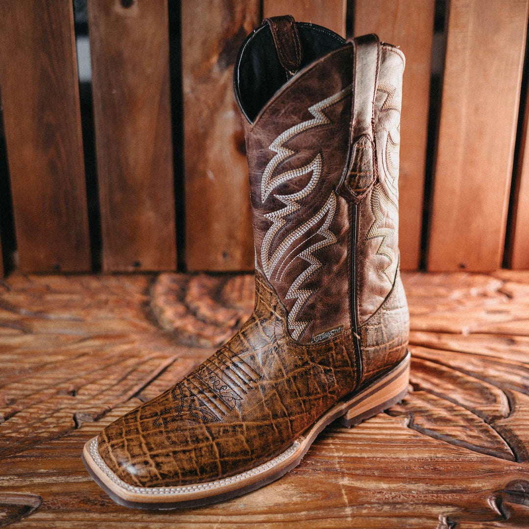 Bota Tejano Style Mamut Print Shedron 050