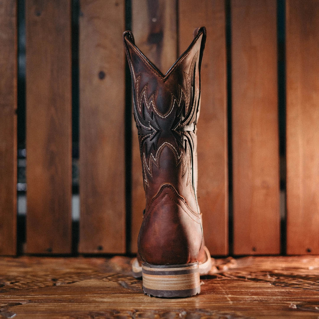 Bota Tejano Style Fly Askar Moka Café Hombre 031