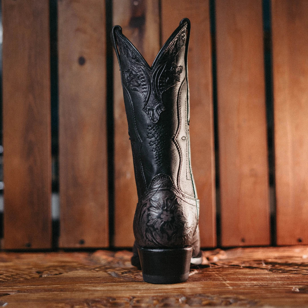 Bota Golden Guns Cincel Flor Negro 103