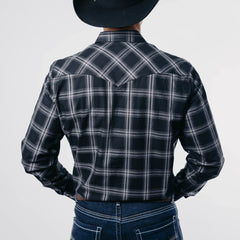 Camisa 1800 West Cua Negro/Gris 011