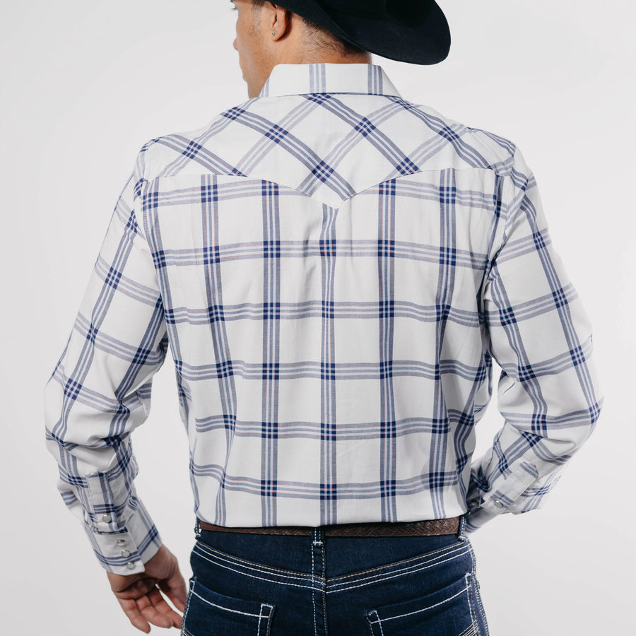 Camisa 1800 West Cuadros Blanco/Azul/Rojo 012