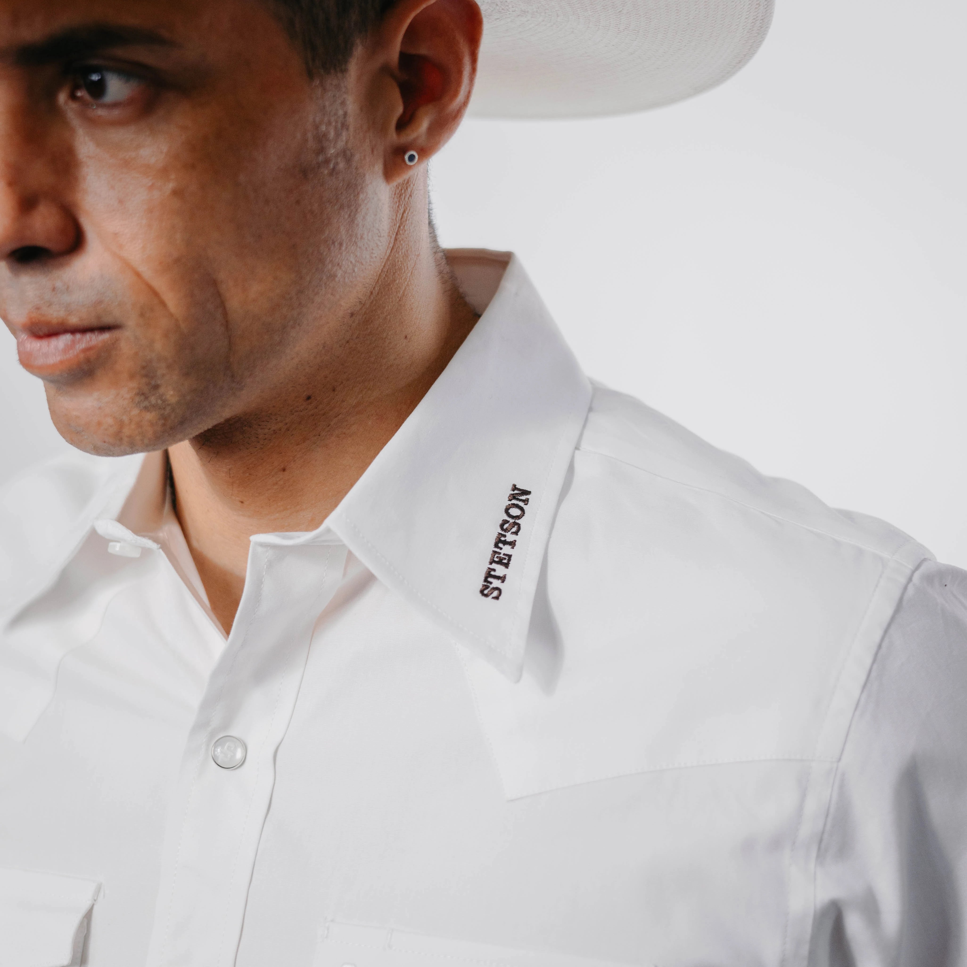 Camisa Stetson Logo Blanca 103