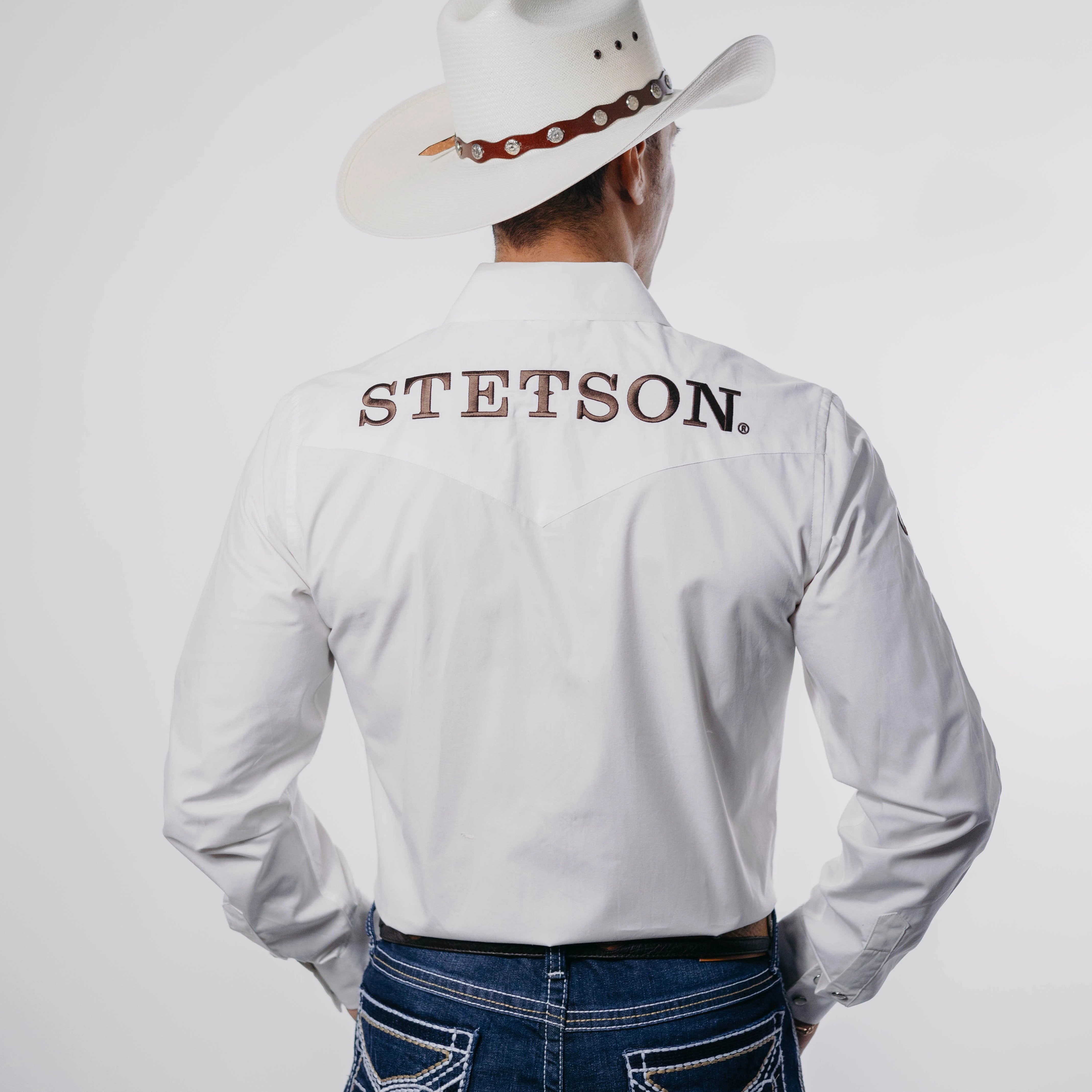 Camisa Stetson Logo Blanca 103