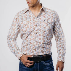 Camisa Rodeo West Est Beige 035