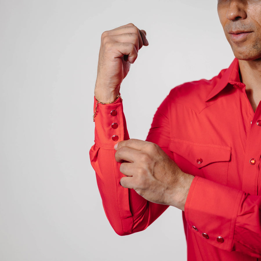 Camisa Custer Lisa Alaska Roja 002