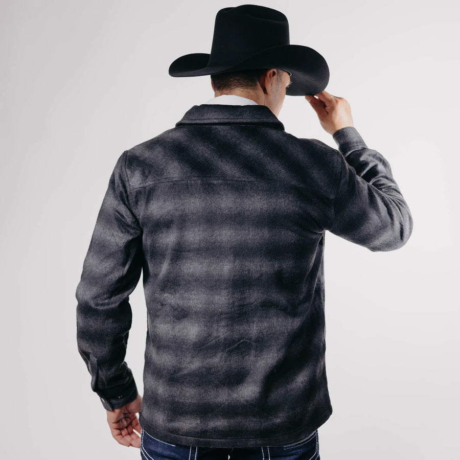 Camisola Rock&Roll Cuadros Negro/Gris Zipper 023