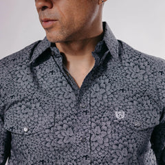 Camisa Panhandle Est LS Floral Gris 030