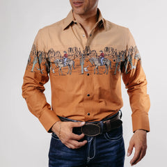 Camisa Panhandle Est Retro Rider Border Khaki 025