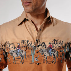 Camisa Panhandle Est Retro Rider Border Khaki 025