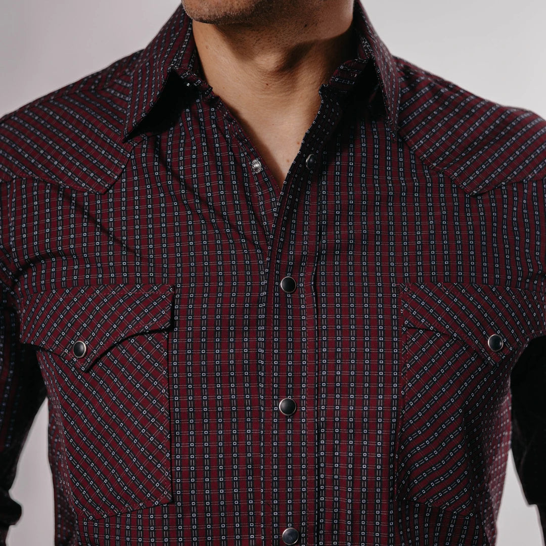 Camisa Panhandle Cua Classic Vino 033