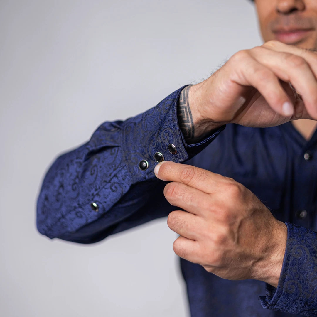 Camisa Custer Est Boston Azul 015